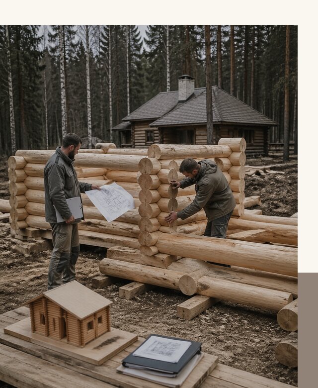 Проектирование и строительство домов из бревна в Великом Новгороде